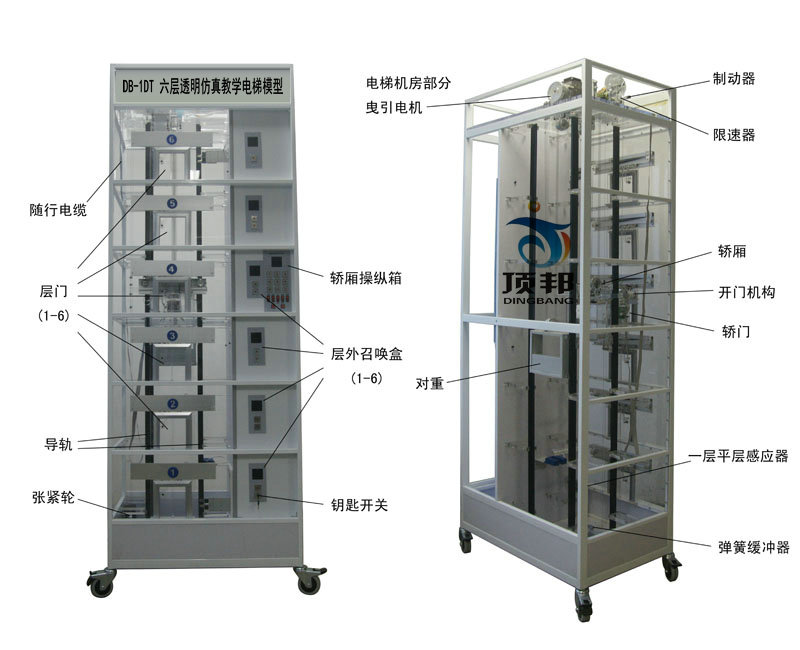 六層透明仿真教學(xué)電梯模型
