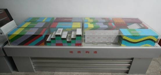 各種地質(zhì)構(gòu)造立體模型及巖石標(biāo)本、巖層產(chǎn)狀模型