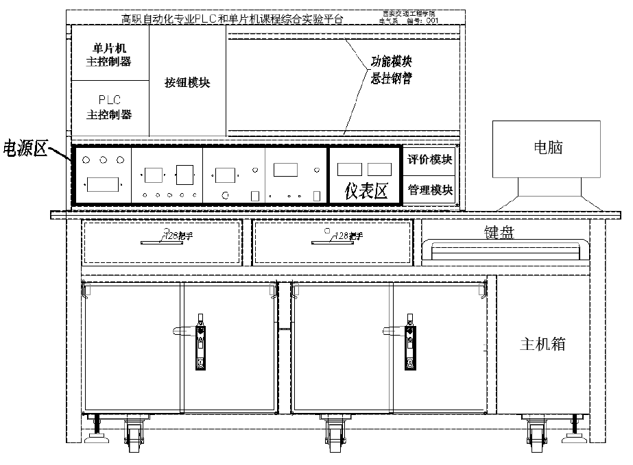 單片機與PLC綜合實驗平臺(圖3) 單片機與PLC綜合實驗平臺(圖3)