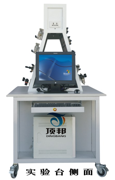 鋁槽式鐵桌液壓氣動(dòng)PLC控制實(shí)驗(yàn)臺(tái)(圖5) 實(shí)驗(yàn)臺(tái)側(cè)面